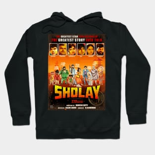 Sholay Caricatures Hoodie